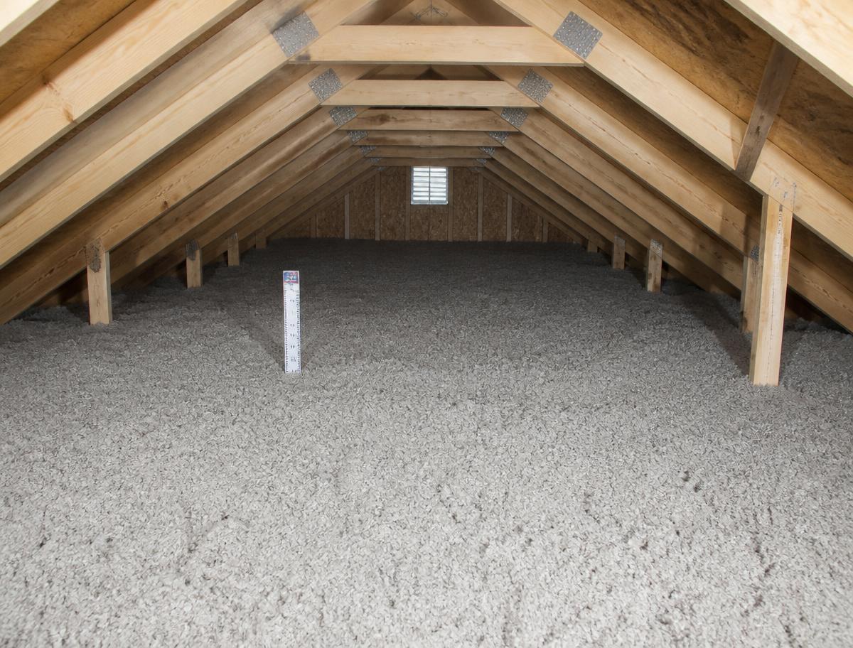 After: Air sealed + blown-in cellulose